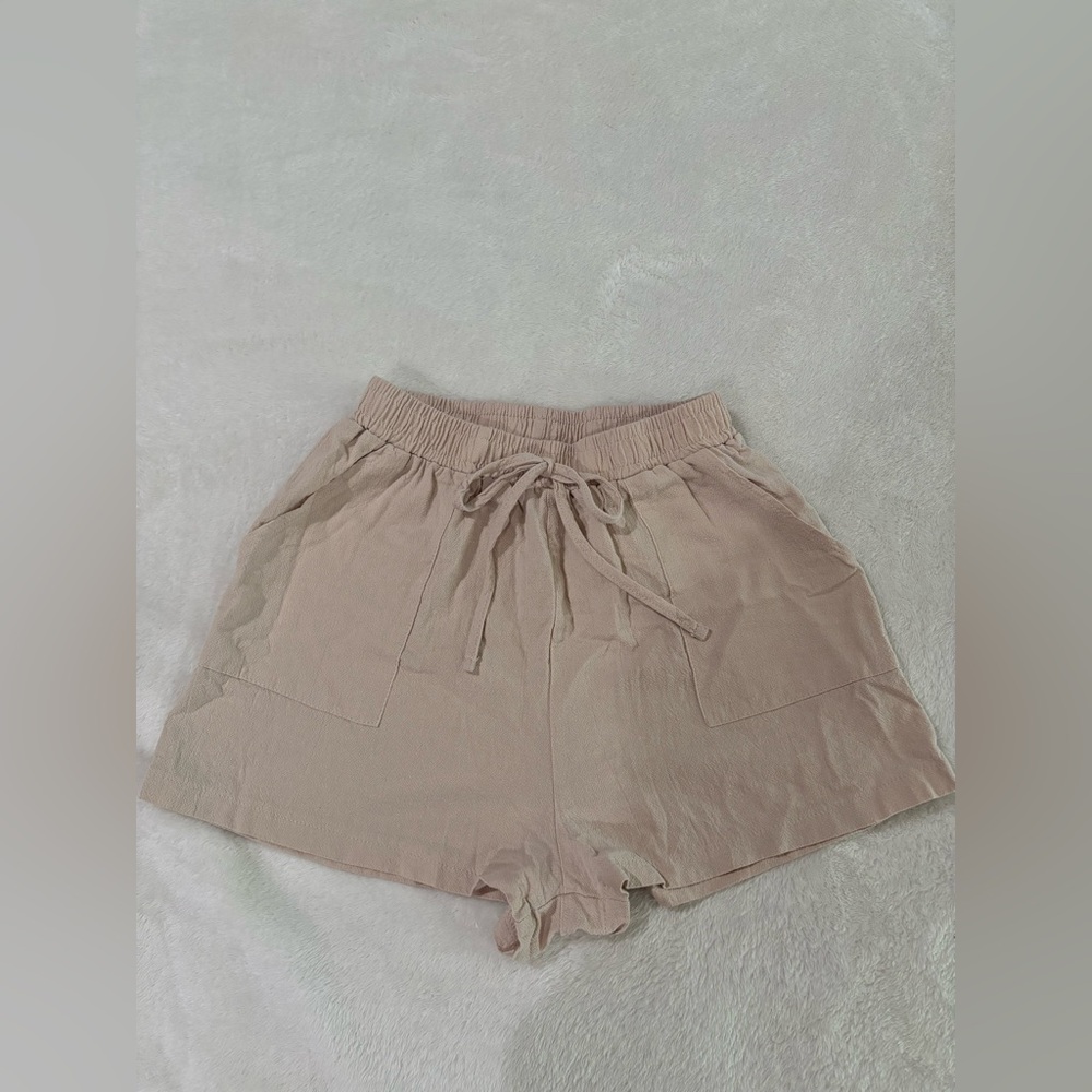 SHIEN Women's Tan Drawstring Shorts